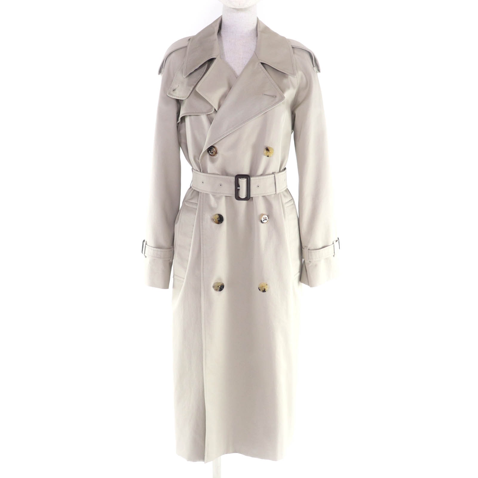 極美品 バーバリー トレンチコート ベージュ レディース 4 8104712