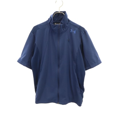 UNDER ARMOUR アンダーアーマー トレーニング 半袖 ジップジャケット SM ネイビー