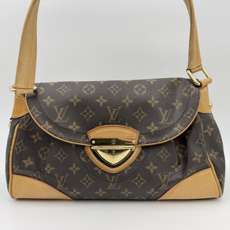 LOUIS VUITTON(ルイ・ヴィトン)ビバリーMM モノグラム ショルダーバッグ ワンショルダー ブラウン PVC レザー ゴールドトーン金具 M40121