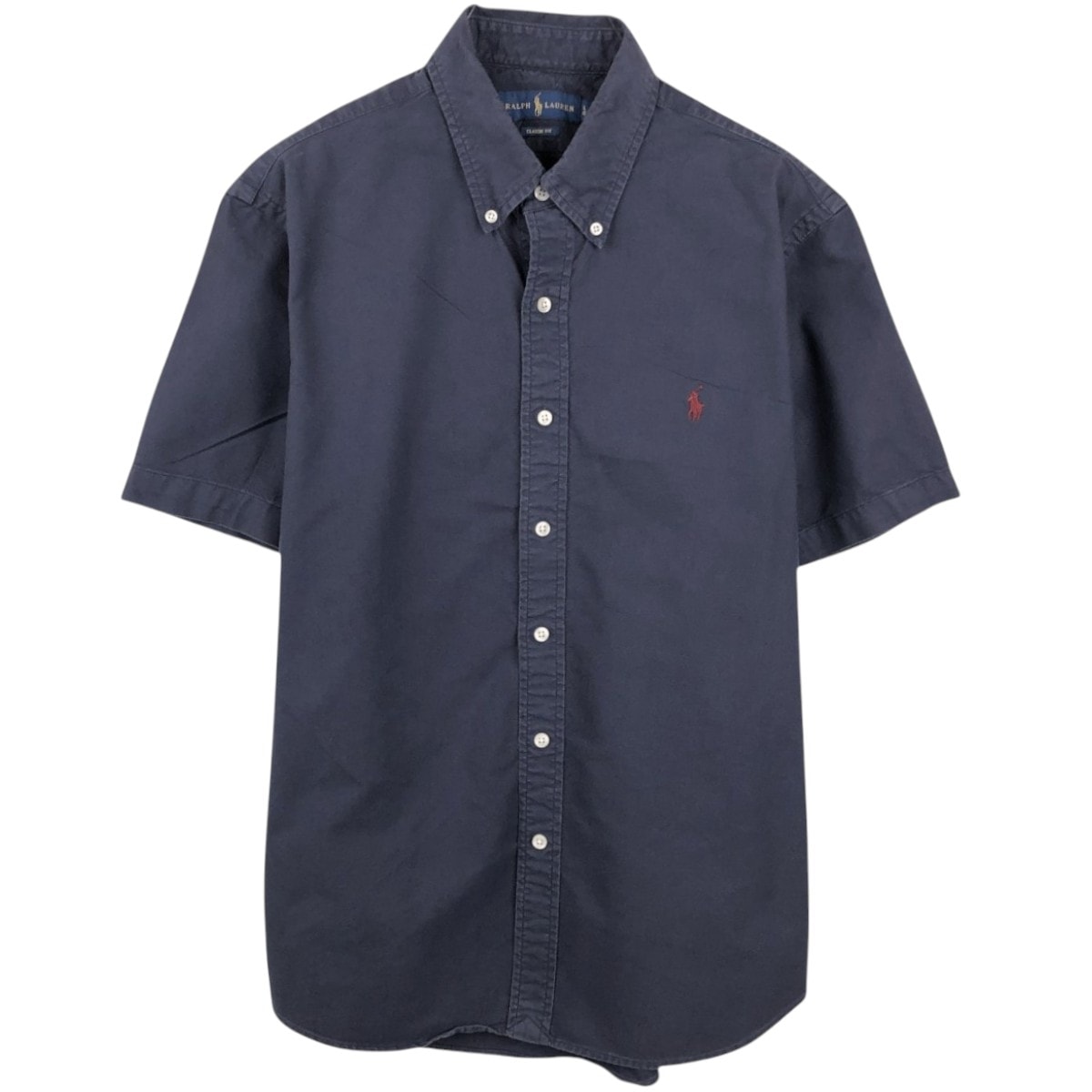 古着 ラルフローレン Ralph Lauren CLASSIC FIT クラシックフィット 半袖 ボタンダウンシャツ メンズL相当/eaa668665