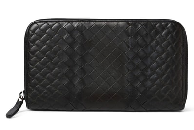 ボッテガヴェネタ 財布/マルチウォレット BOTTEGA VENETA 長財布/ラウンドファスナー式 インペラトーレ ブラック【中古】