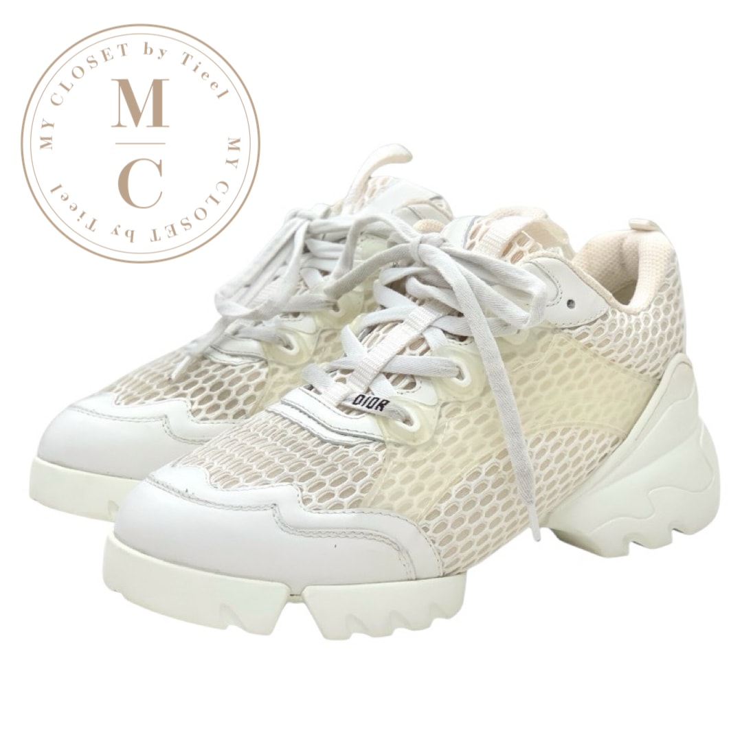 クリスチャンディオール CHRISTIAN DIOR スニーカー 靴 シューズ メッシュ ホワイト 白