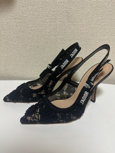 【DIOR】J'Adior スリングバックパンプス ブラック