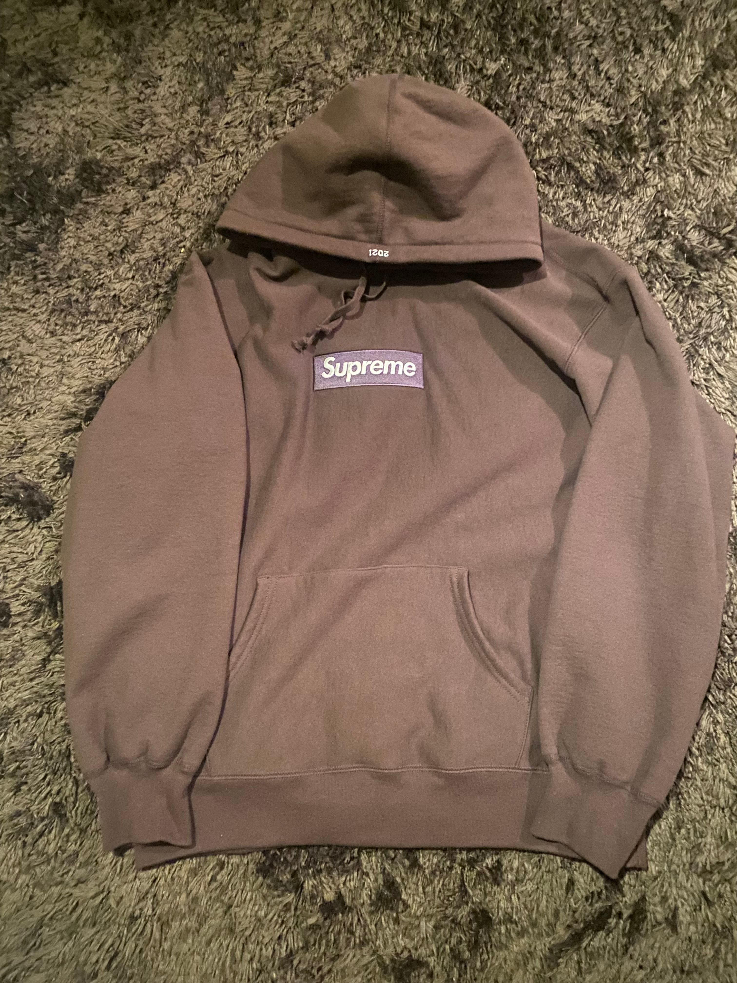 Supreme Box Logo Hooded Sweatshirt "Dark Brown" (21FW)