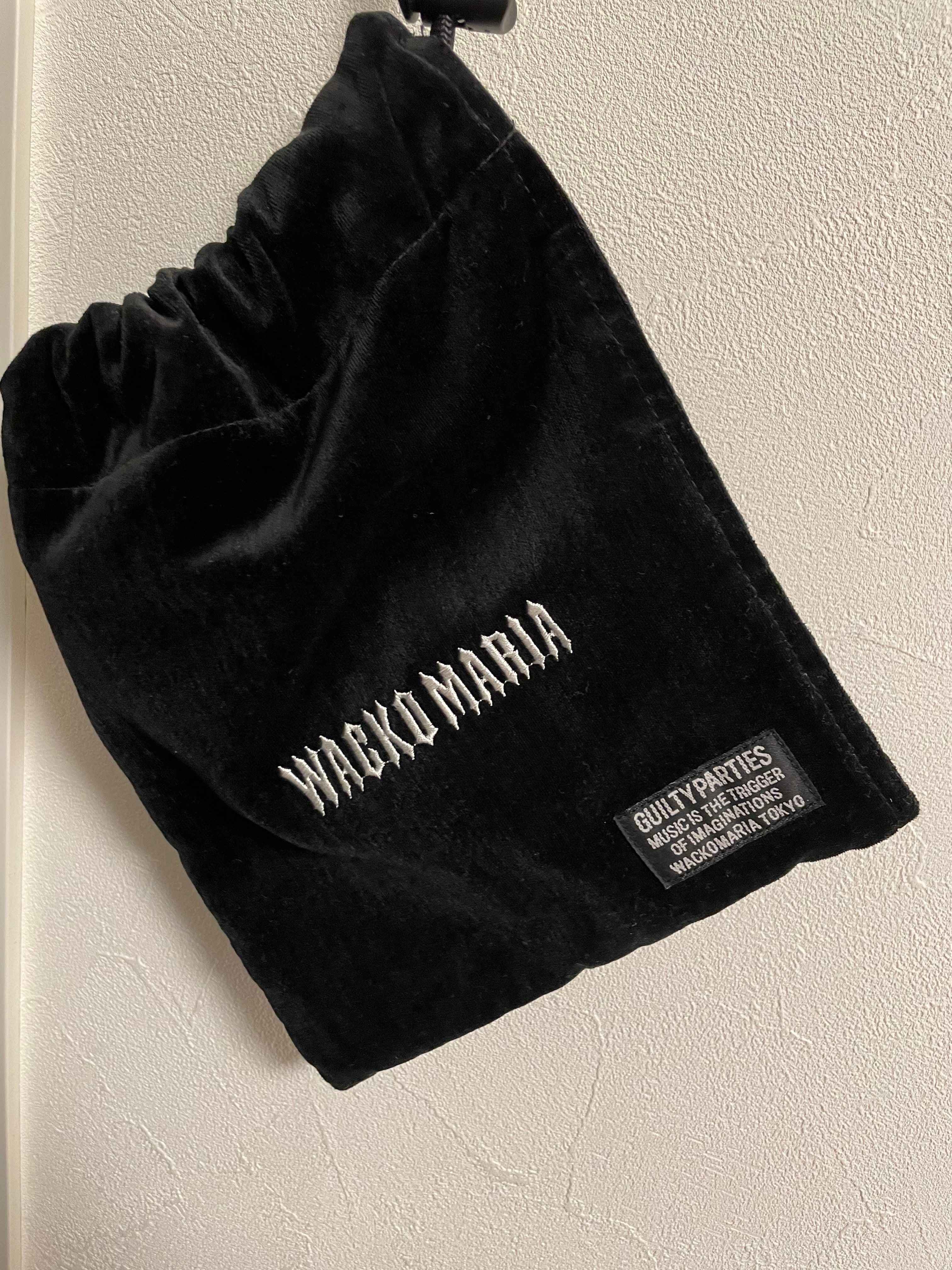 WACKOMARIA ヒョウ柄 ドローストリングバッグ WACKO MARIA/LEOPARD DRAWSTRING BAG（BLUE）［レオパードドロー