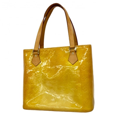 【6dd4538】ルイヴィトン トートバッグ ヴェルニ ヒューストン M91004 ベージュ【中古】レディース