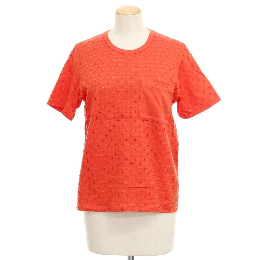 【中古】ビューティフルピープル beautiful people コットン 半袖 Tシャツ レッド【サイズ170】【レディース】