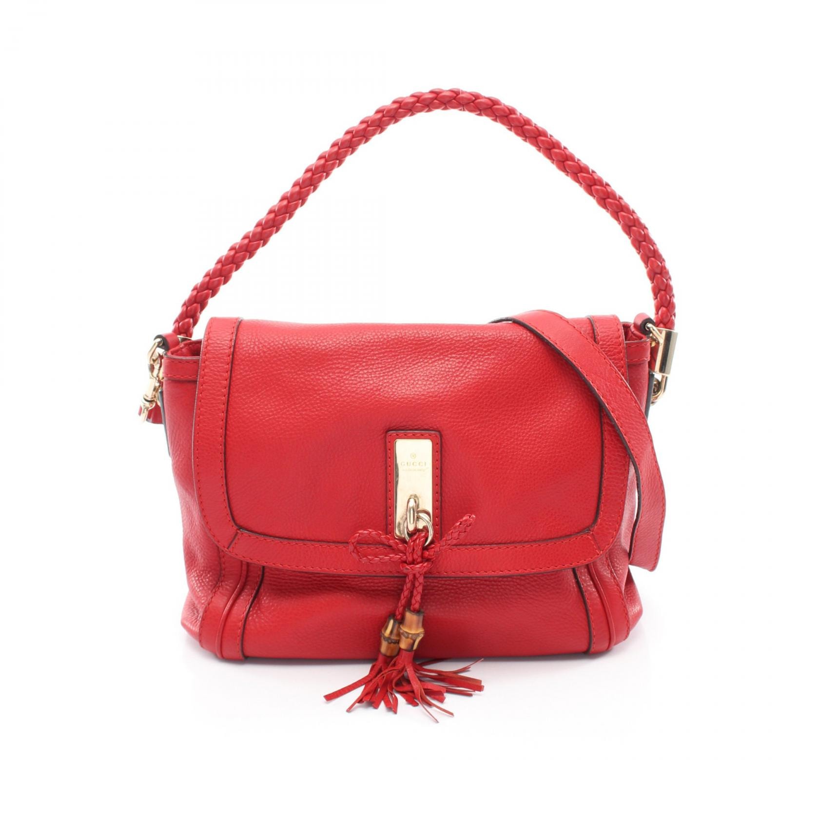 グッチ GUCCI ベラ 2WAY ショルダーバッグ バッグ レザー レディース レッド系 282301 【中古】