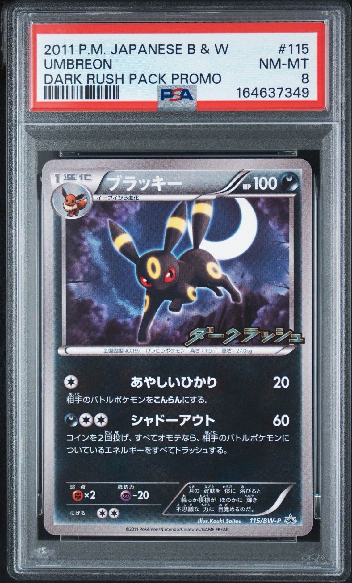 ブラッキー P [BW-P 115/BW-P](プロモーションカード「ダークラッシュ