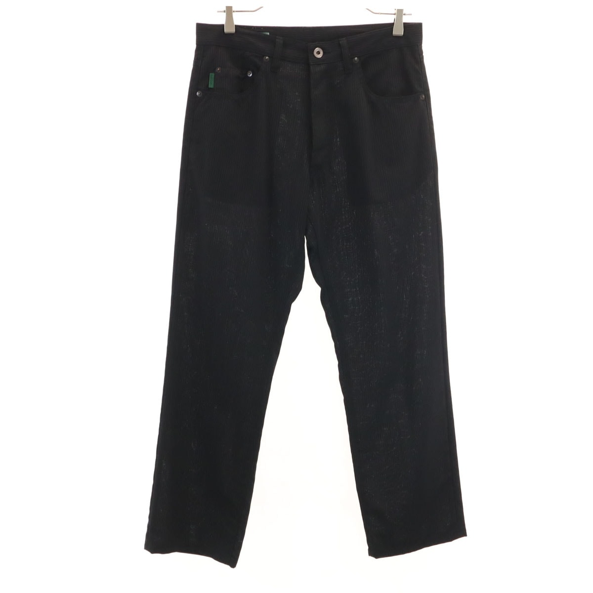 Paul Smith JEANS ポールスミスジーンズ 日本製 ストライプ柄 ロングパンツ W30 ブラック