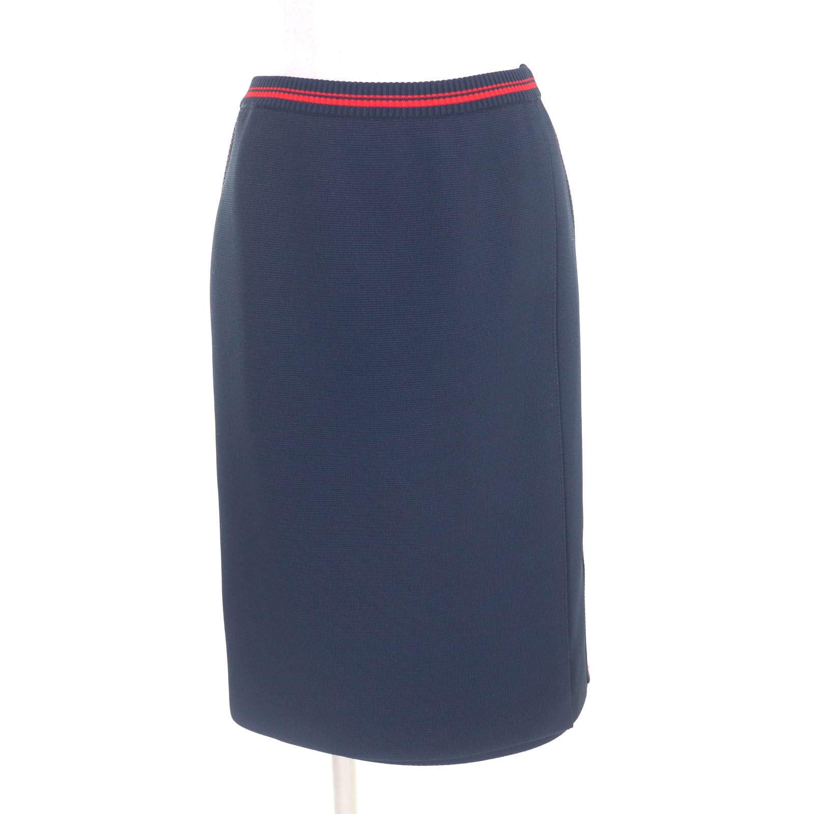 極美品 ミュウミュウ
 スカート ネイビー レッド レディース 38 MMG350