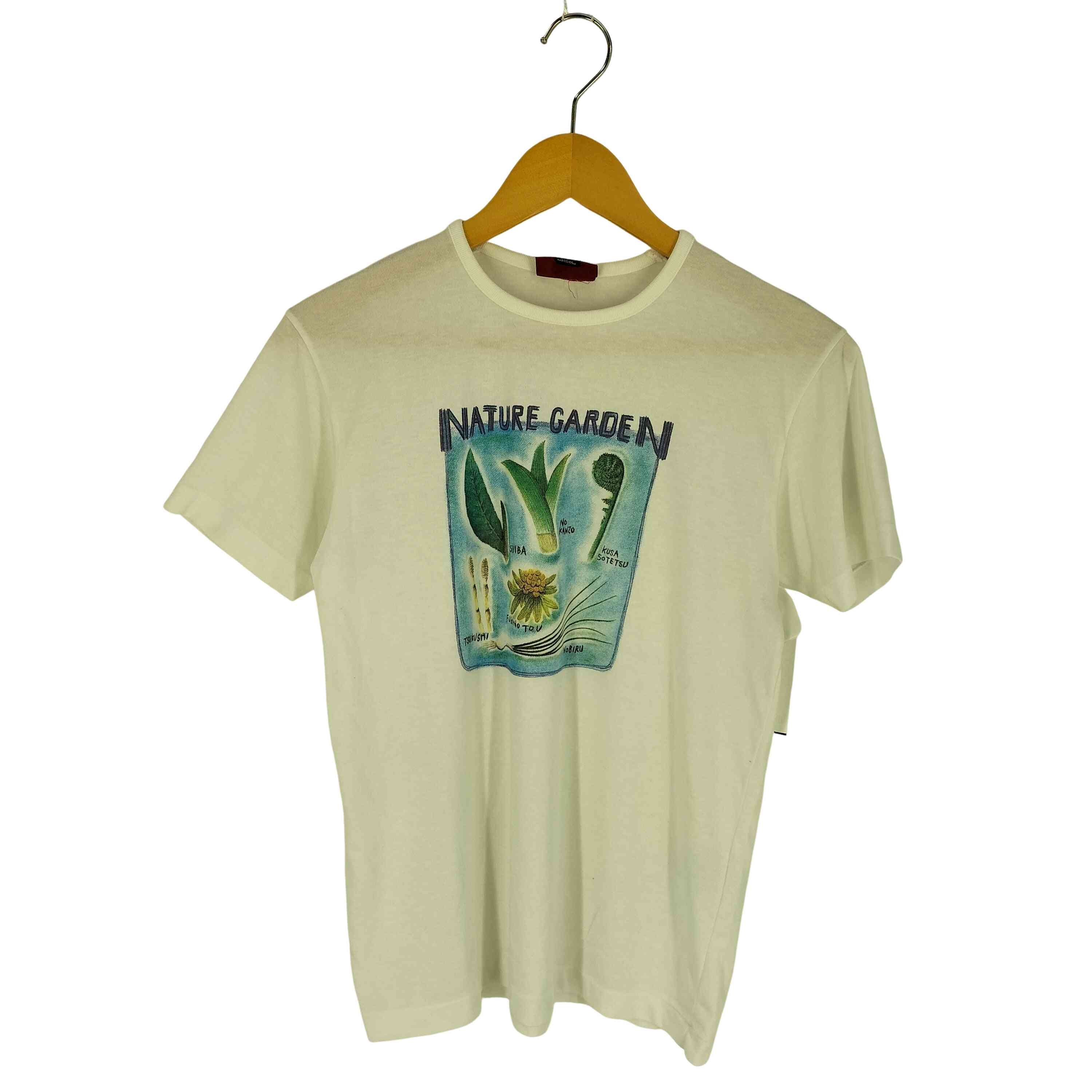 袖裾シングル NATURE GARDEN イラスト クルーネックTシャツ【1142953743173】