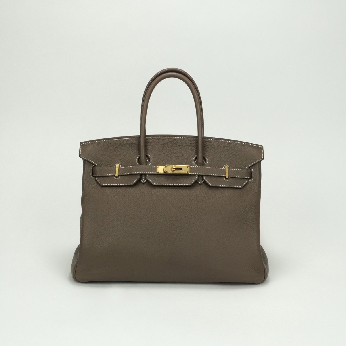 エルメス HERMES バーキン35 バーキン 35 バッグ トートバッグ トリヨンクレマンス エトゥープ Etoupe グレー gray ゴールド金具 ハンドバッグ
