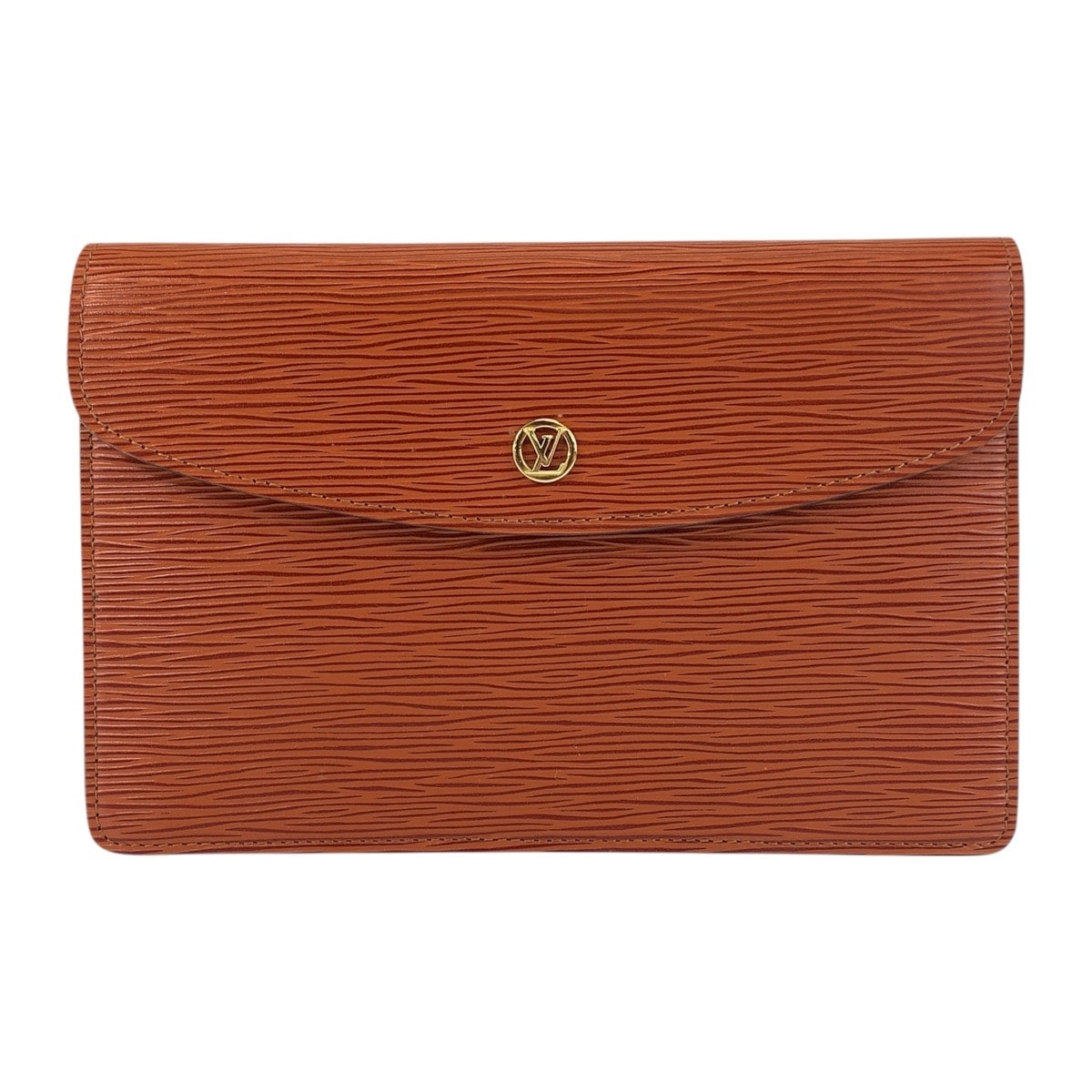 LOUIS VUITTON ルイヴィトン エピ モンテーニュ 27 ブラウン ゴールド金具 レザー クラッチバッグ セカンドバッグ 600140 【中古】
