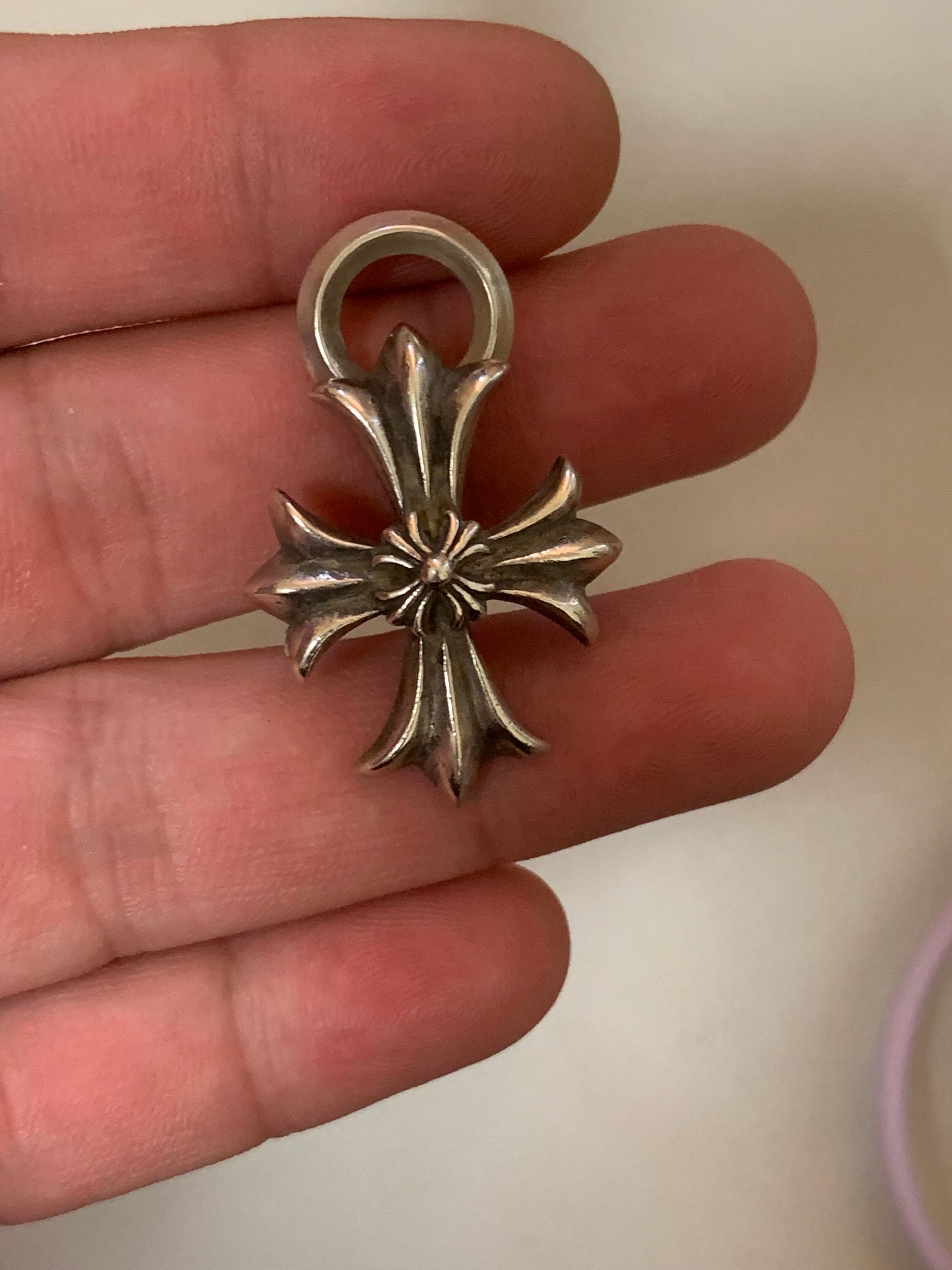 Chrome Hearts Double CH Plus Pendant "Silver"