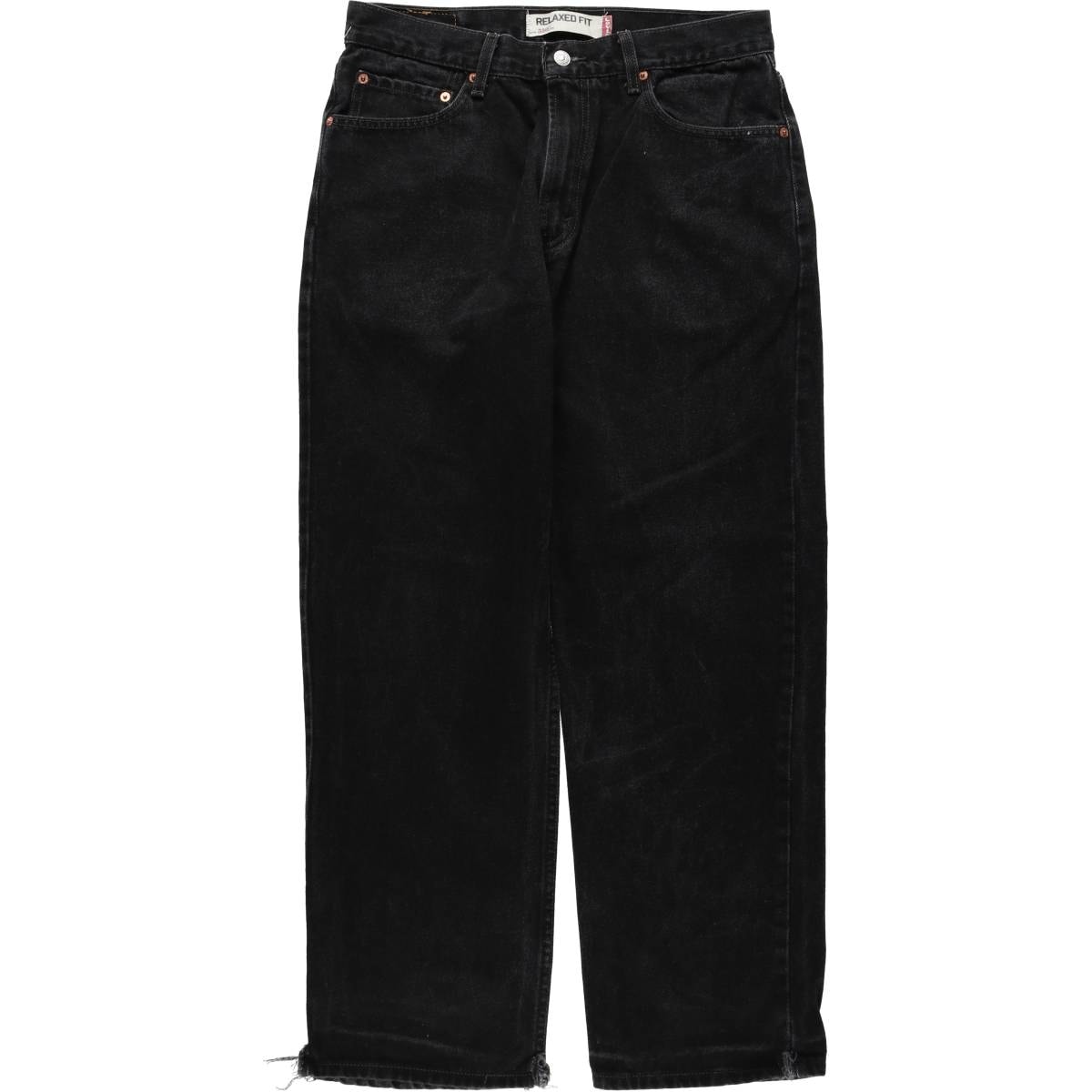 古着 00年代 リーバイス Levi's 550 RELAXED FIT ブラックデニム テーパードデニムパンツ メンズw33相当/eaa633891