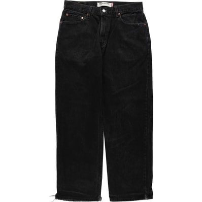 古着 00年代 リーバイス Levi's 550 RELAXED FIT ブラックデニム テーパードデニムパンツ メンズw33相当/eaa633891