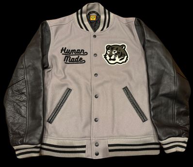 HUMAN MADE VARSITY JACKET "Gray"