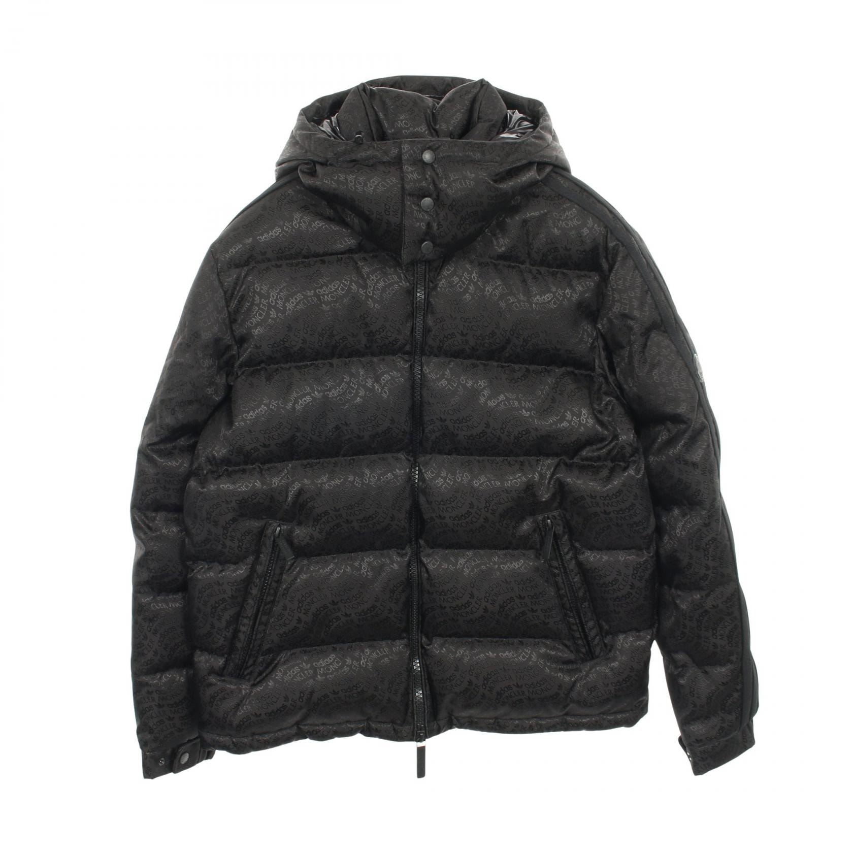 モンクレール MONCLER GENIUS 3 adidas ALPBACH ダウンジャケット 衣料品 アウター ナイロン メンズ ブラック系 1A00009 M2858 【中古】