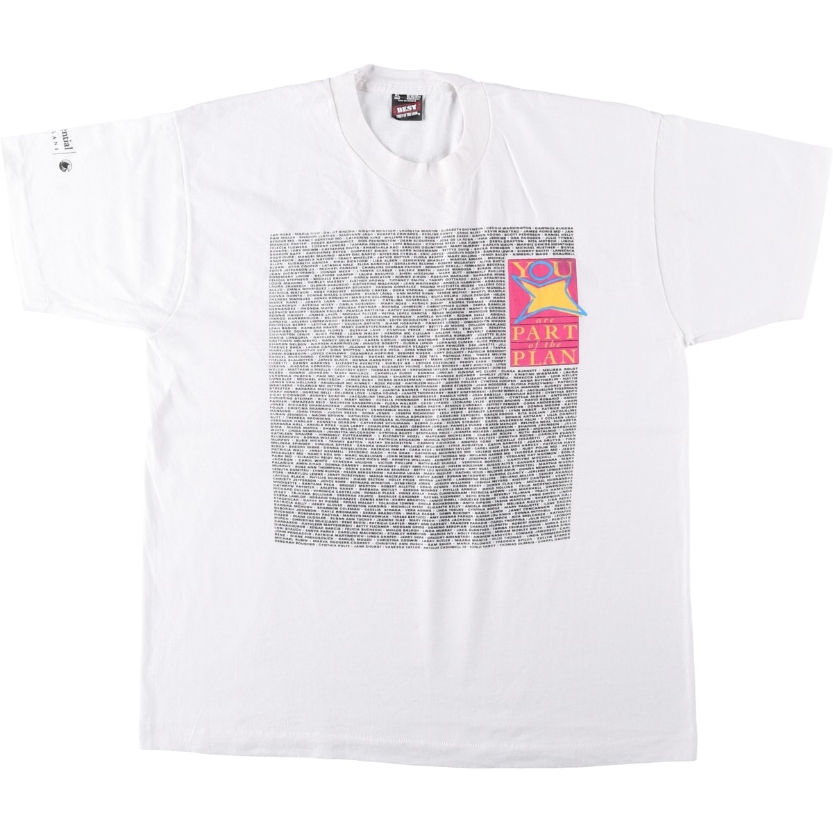 古着 90年代 フルーツオブザルーム FRUIT OF THE LOOM Rush Prudential Health Plans プリントTシャツ USA製 メンズXL相当 ヴィンテージ/eaa653996