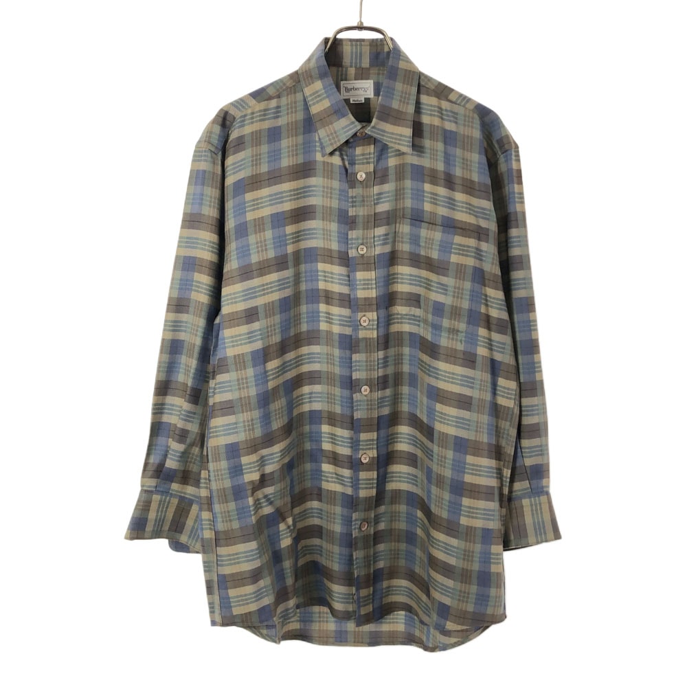 Burberrys バーバリーズ ウール チェック柄 長袖 シャツ M