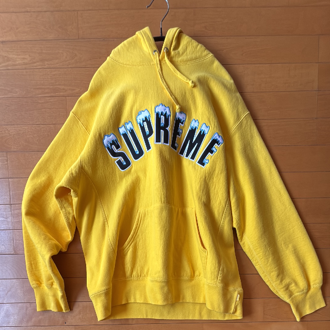 Supreme Icy Arc Hooded Sweatshirt "Yellow"