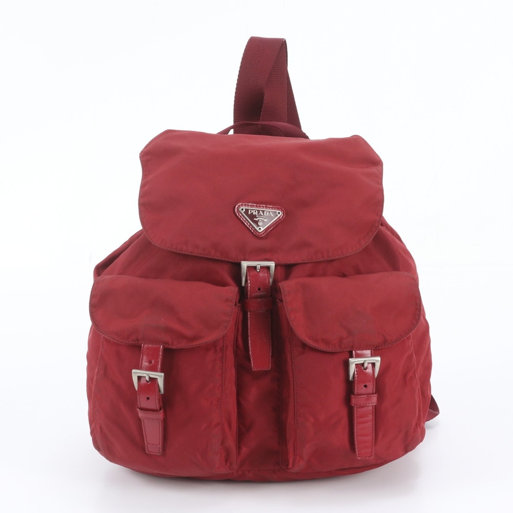 ■美品 プラダ テスート ナイロントライアングルロゴリュックサック