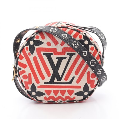 ルイ・ヴィトン LOUIS VUITTON LVクラフティ ボワット シャポー スープル モノグラムジャイアント ショルダーバッグ バッグ PVCコーティングキャンバス レッド レディース レッド系 / ブラック系 / マルチカラー M45366 【中古】