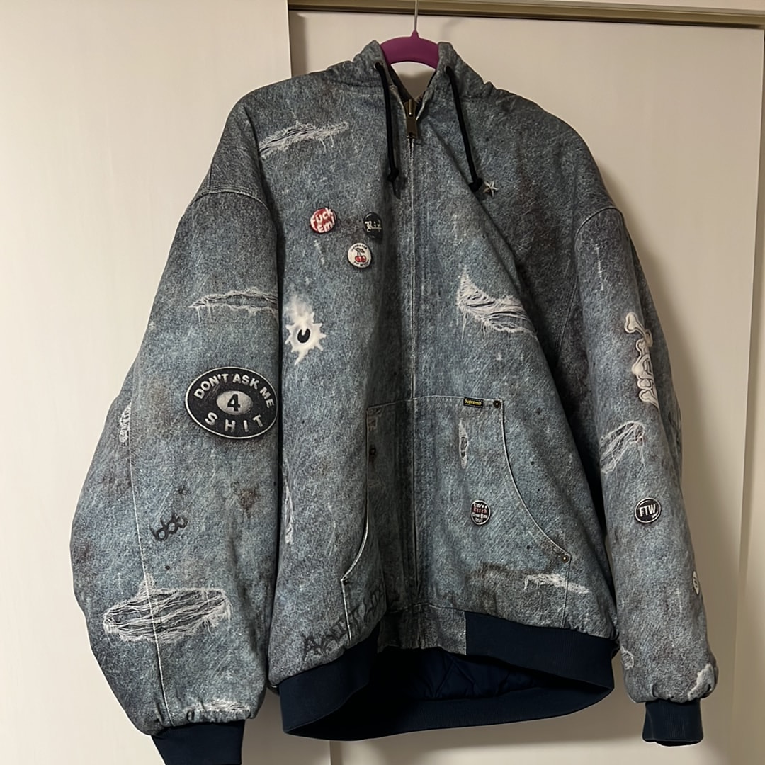 Supreme HJR Trompe Loeil Hooded Work Jacket 