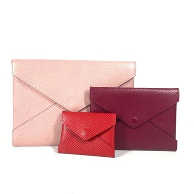 ルイヴィトン LOUIS VUITTON ポシェットキリガミ M62457 エピ 3点セット ポーチ コインケース カードケース クラッチバッグ エピレザー ピンク