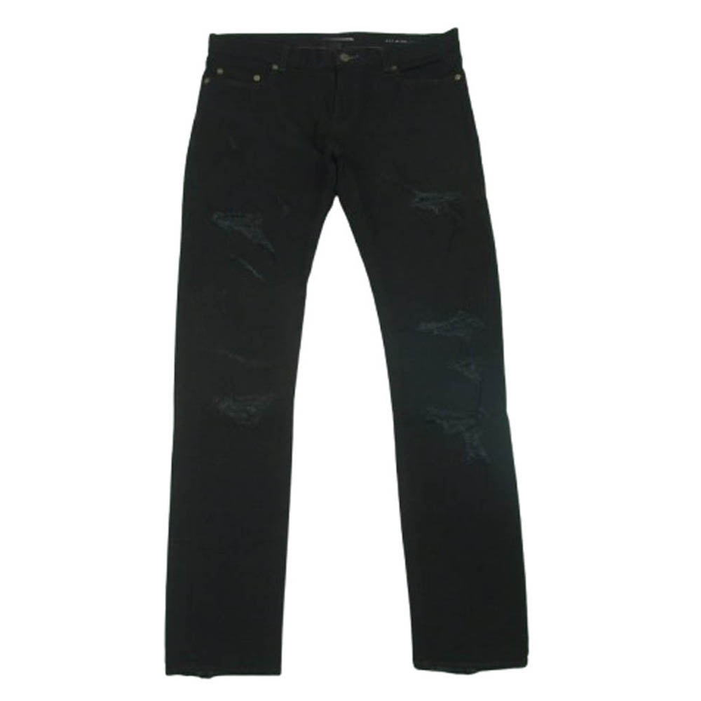 SAINT LAURENT サンローラン デニムパンツ 16AW 391659 Y851I エディ期 Destroyed Skinny Jeans デストロイ ダメージ スキニー デニム パンツ ブラック系【中古】