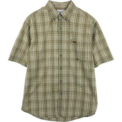 古着 カーハート Carhartt チェック柄 ボックスシャツ 半袖 ワークシャツ メンズL相当/eaa655236