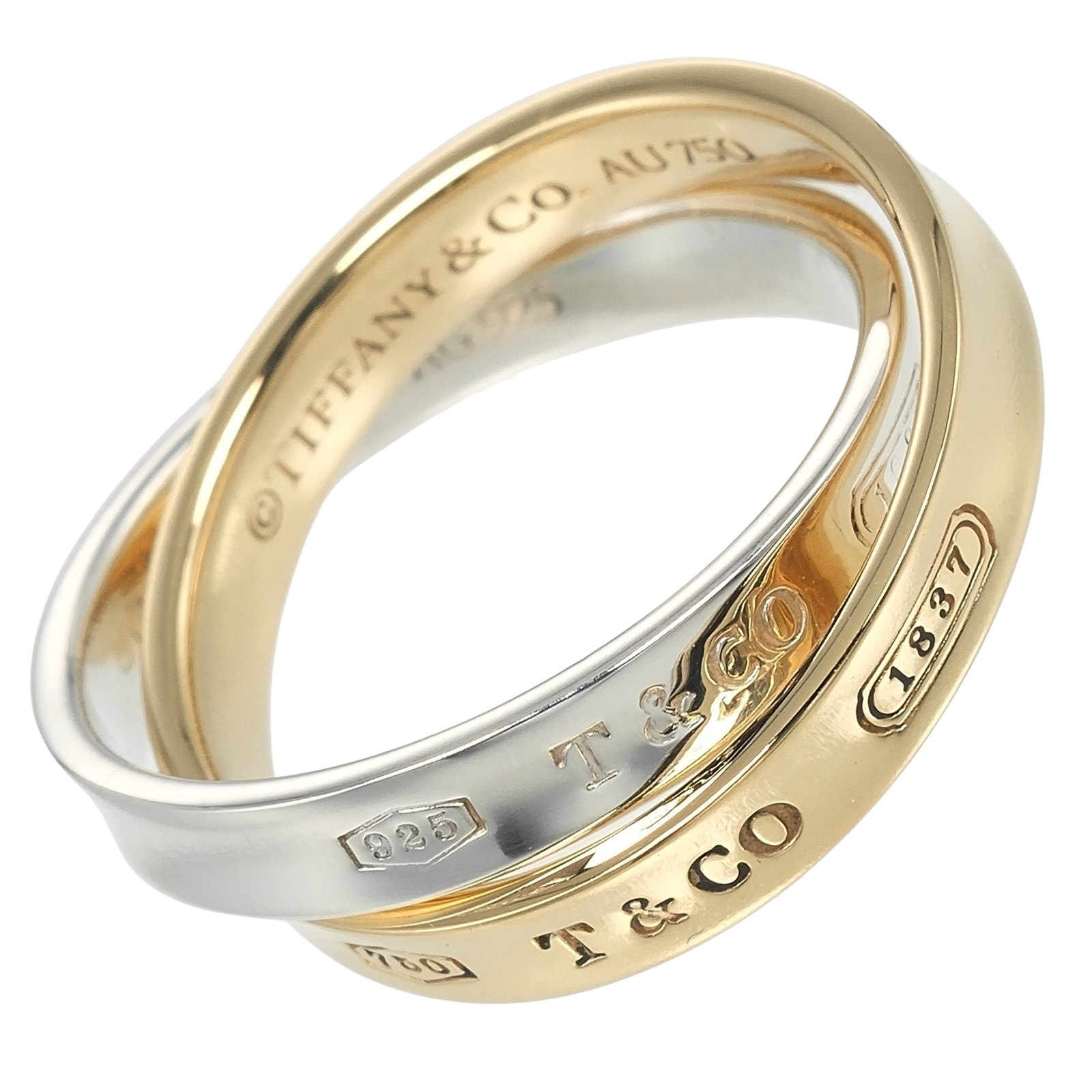 ティファニー 1837 インターロッキング 10.5 レディースリング・指輪