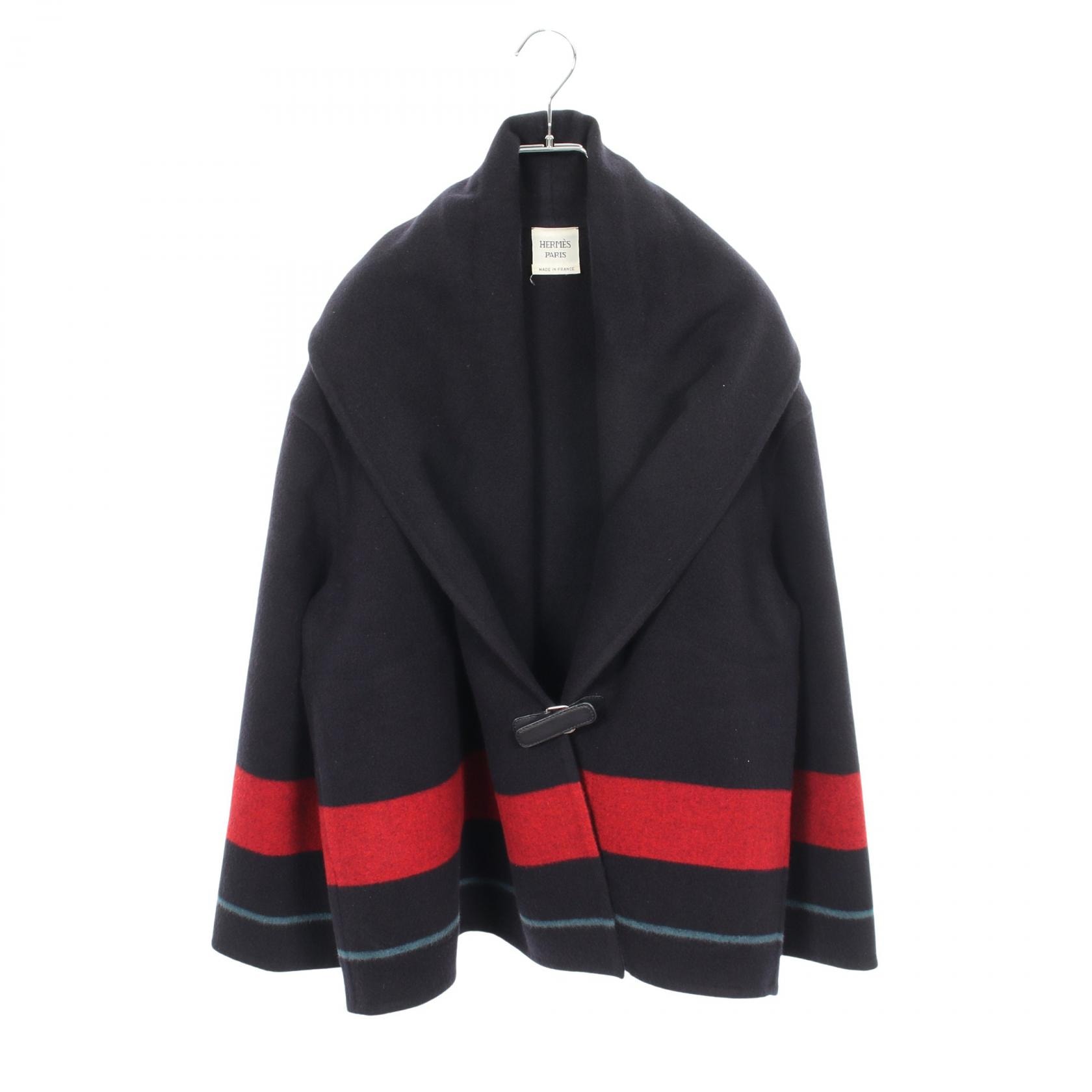 【エルメス】エルメス　ポンチョHモチーフ　新品　34サイズ A+ (新品・未使用(ワケあり))】未使用品 エルメス Hモチーフ ウール