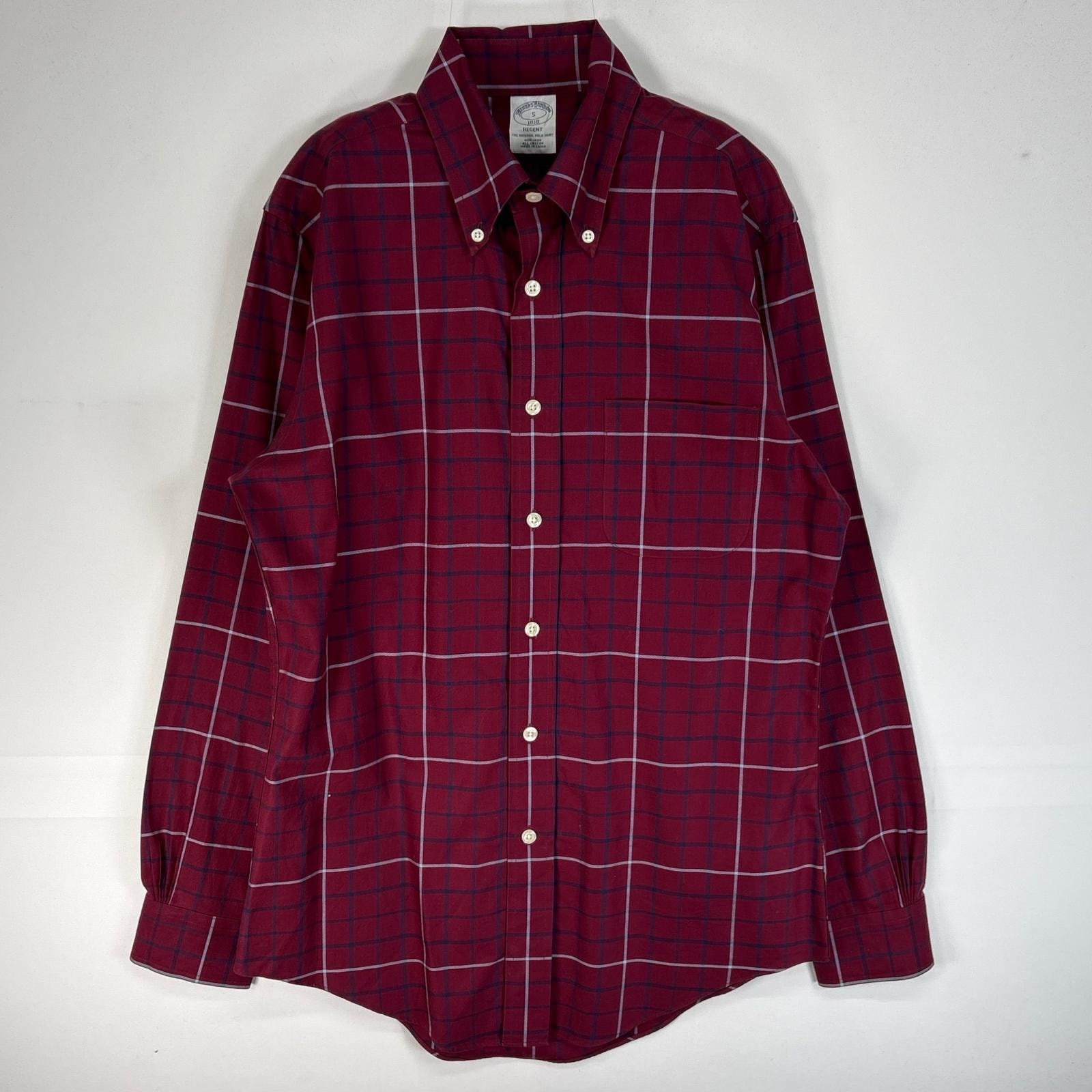 古着 ブルックスブラザーズ Brooks Brothers 長袖シャツ チェック 1818 REGENT S  レッド系 マルチカラー メンズ