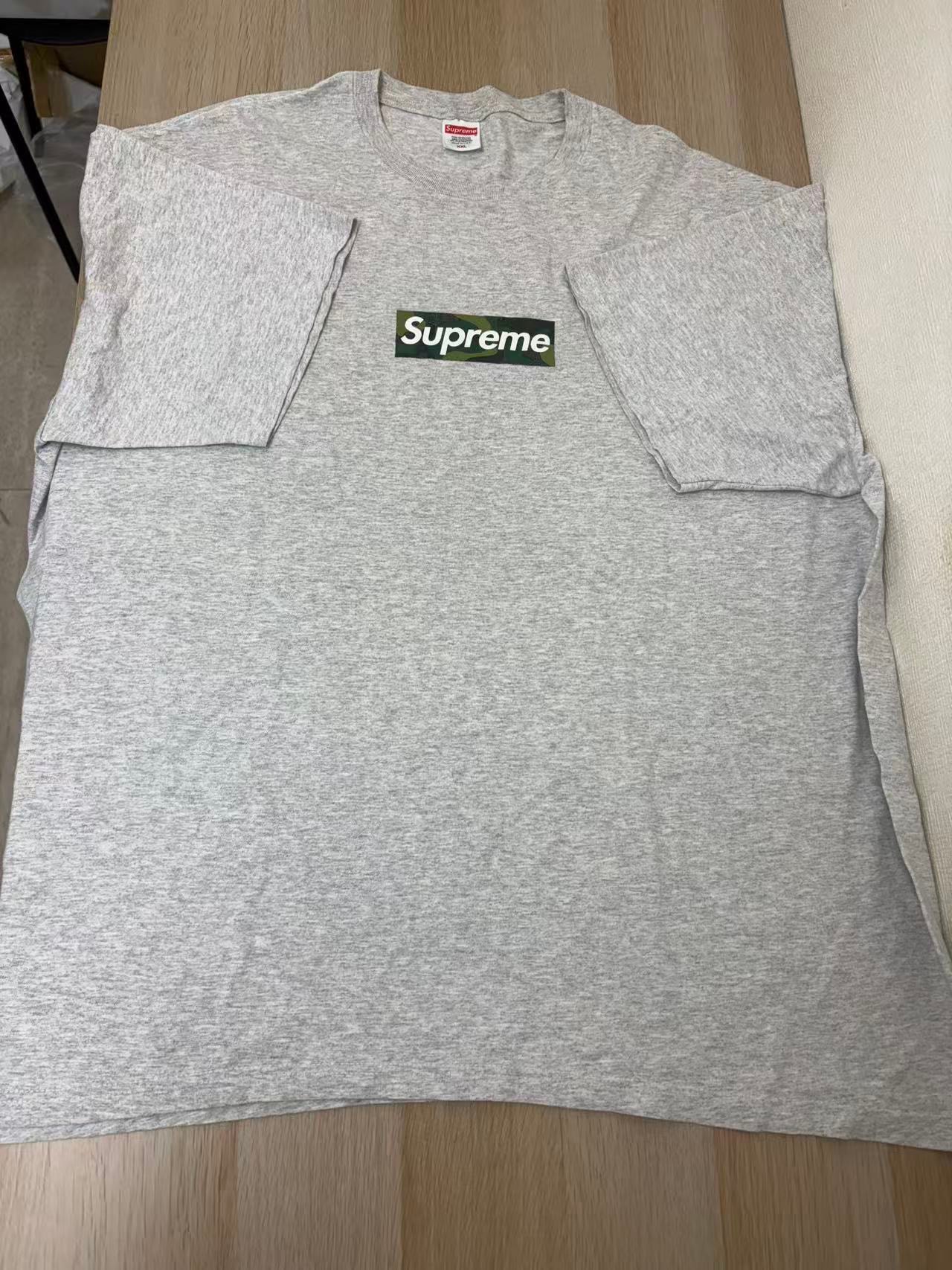 Supreme Box Logo Tee "Ash Grey" (23FW)