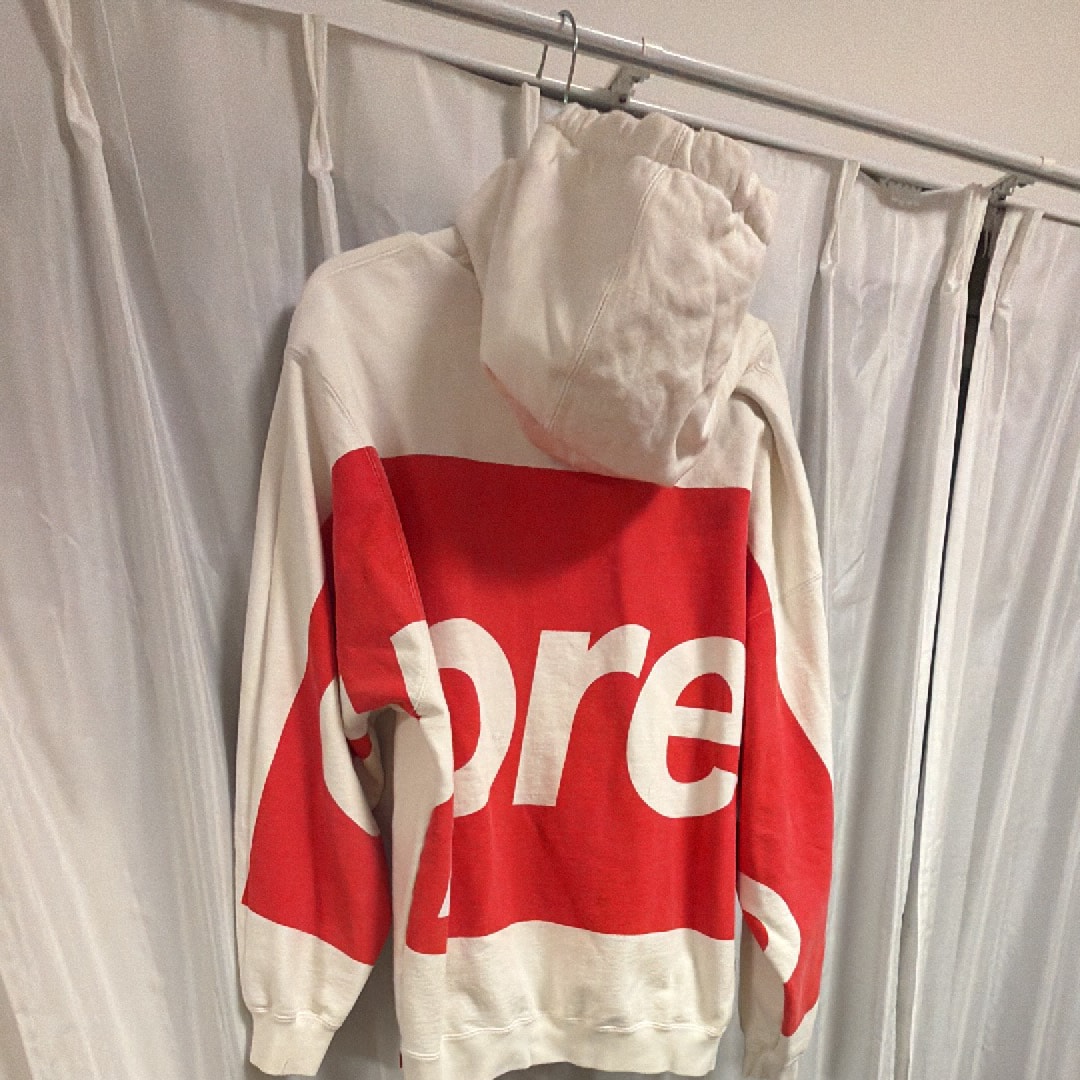 Supreme Big Logo Hooded Sweatshirt "White"