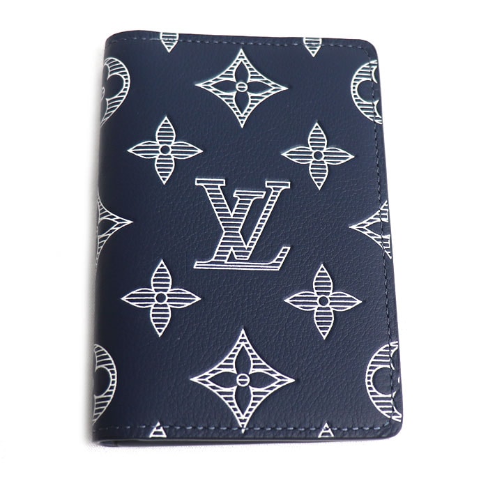 LOUIS VUITTON ルイ・ヴィトン オーガナイザー ドゥ ポッシュ カードケース モノグラムシャドウ ネイビー M83378 ICチップ ユニセックス【未使用】【買取品】