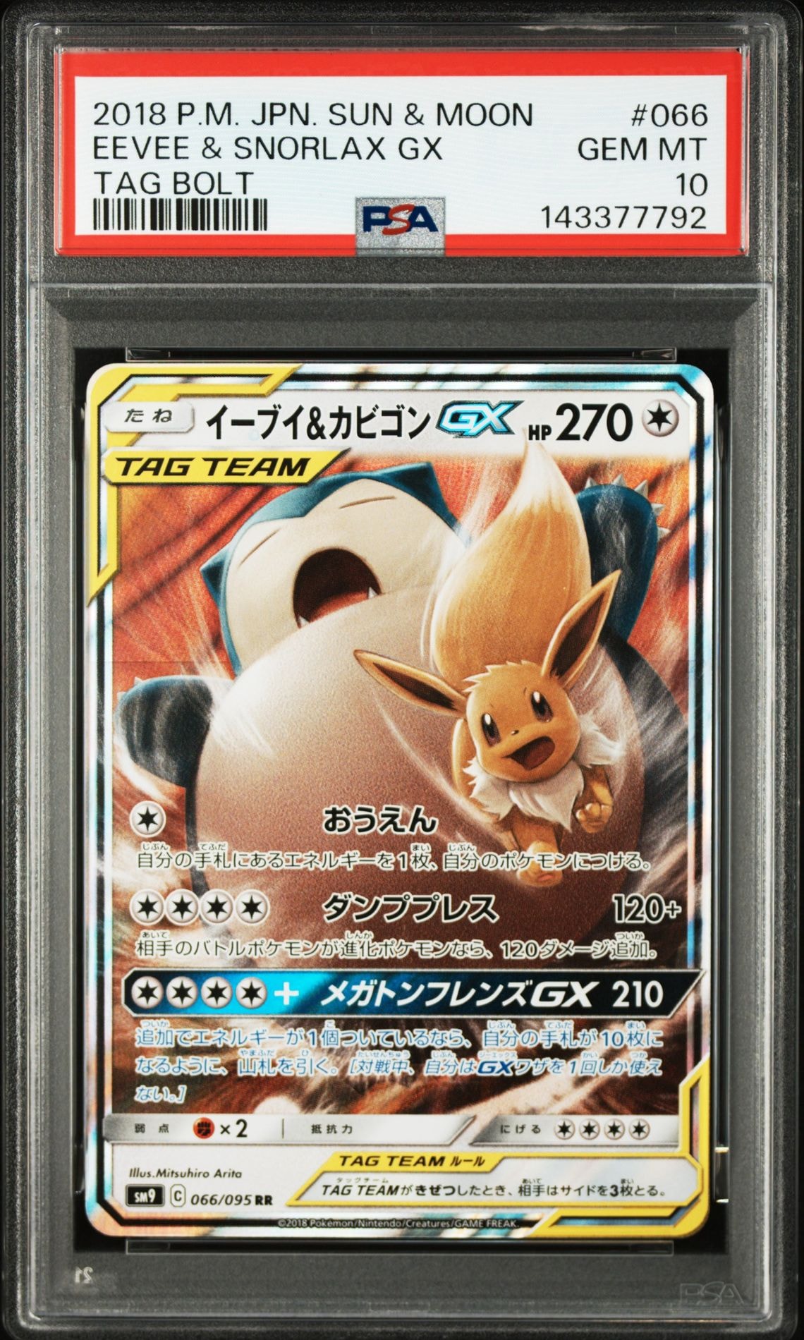 イーブイ&カビゴンGX RR [SM9 066/095](拡張パック「タッグボルト」)