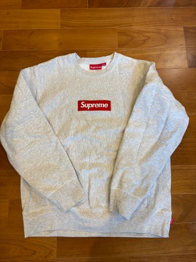 Supreme Box Logo Crewneck Sweatshirt "Ash Grey" (18FW)
