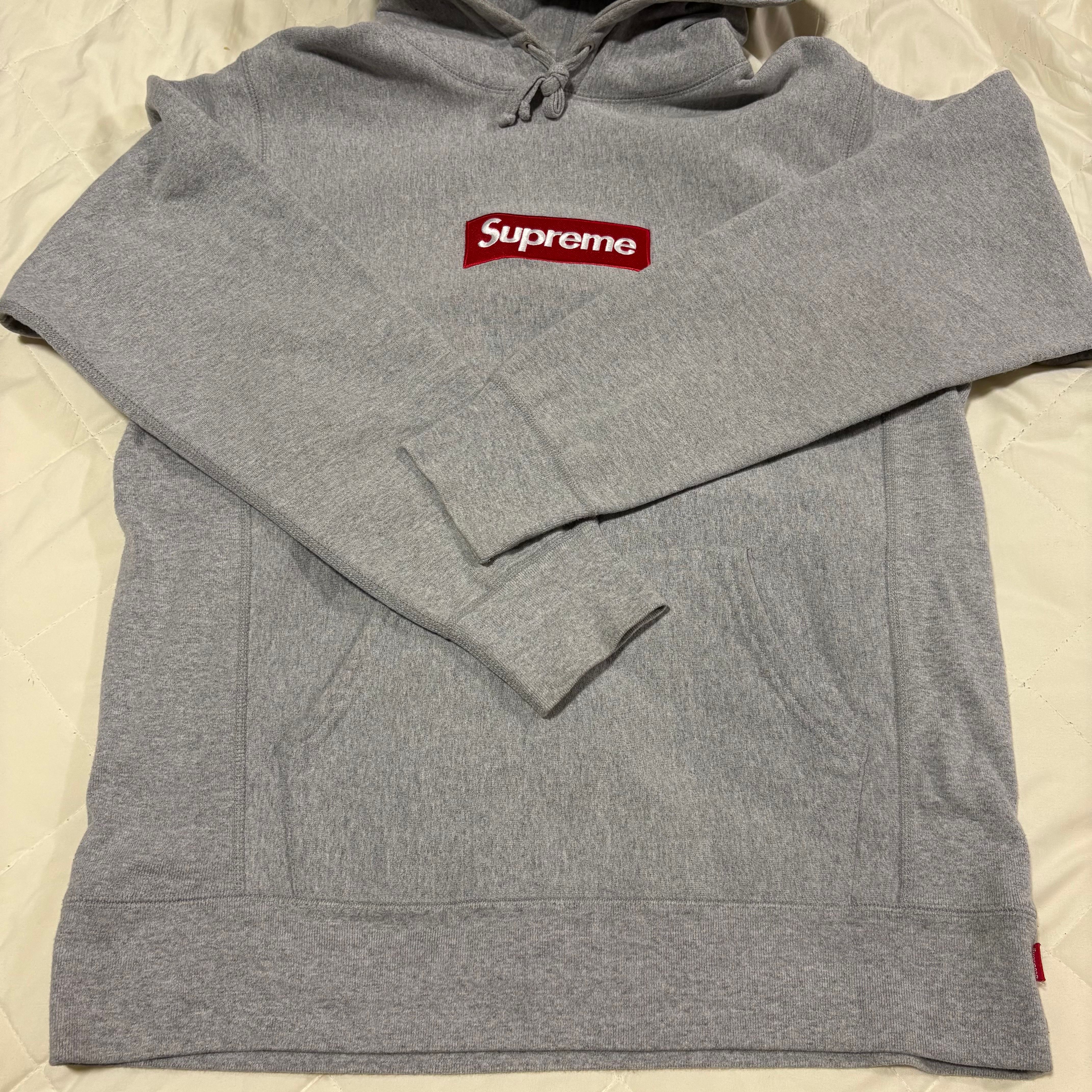 Supreme Box Logo Hooded Sweatshirt "Heather Grey" (16FW)