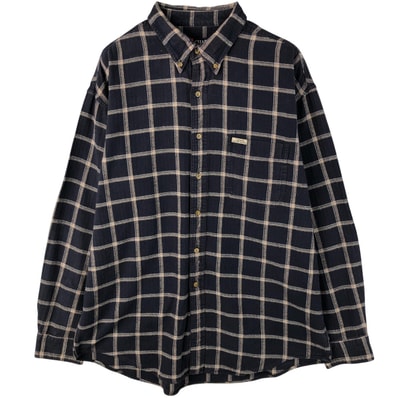 古着 ラルフローレン Ralph Lauren CHAPS チャップス 長袖 ボタンダウン ライトネルチェックシャツ メンズXL相当/eaa608613