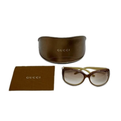 GUCCI グッチ サングラス ラインストーン ケース付 レディース GG3068/F/S ブラウン