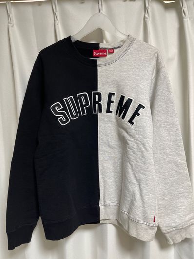 Supreme Split Crewneck Sweatshirt "Black"