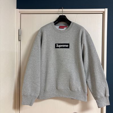 Supreme Box Logo Crewneck "Heather Grey" (22FW)