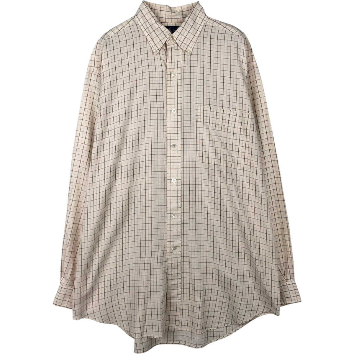 古着 ラルフローレン Ralph Lauren BLAKE 長袖 ボタンダウンチェックシャツ メンズM相当/eaa650115
