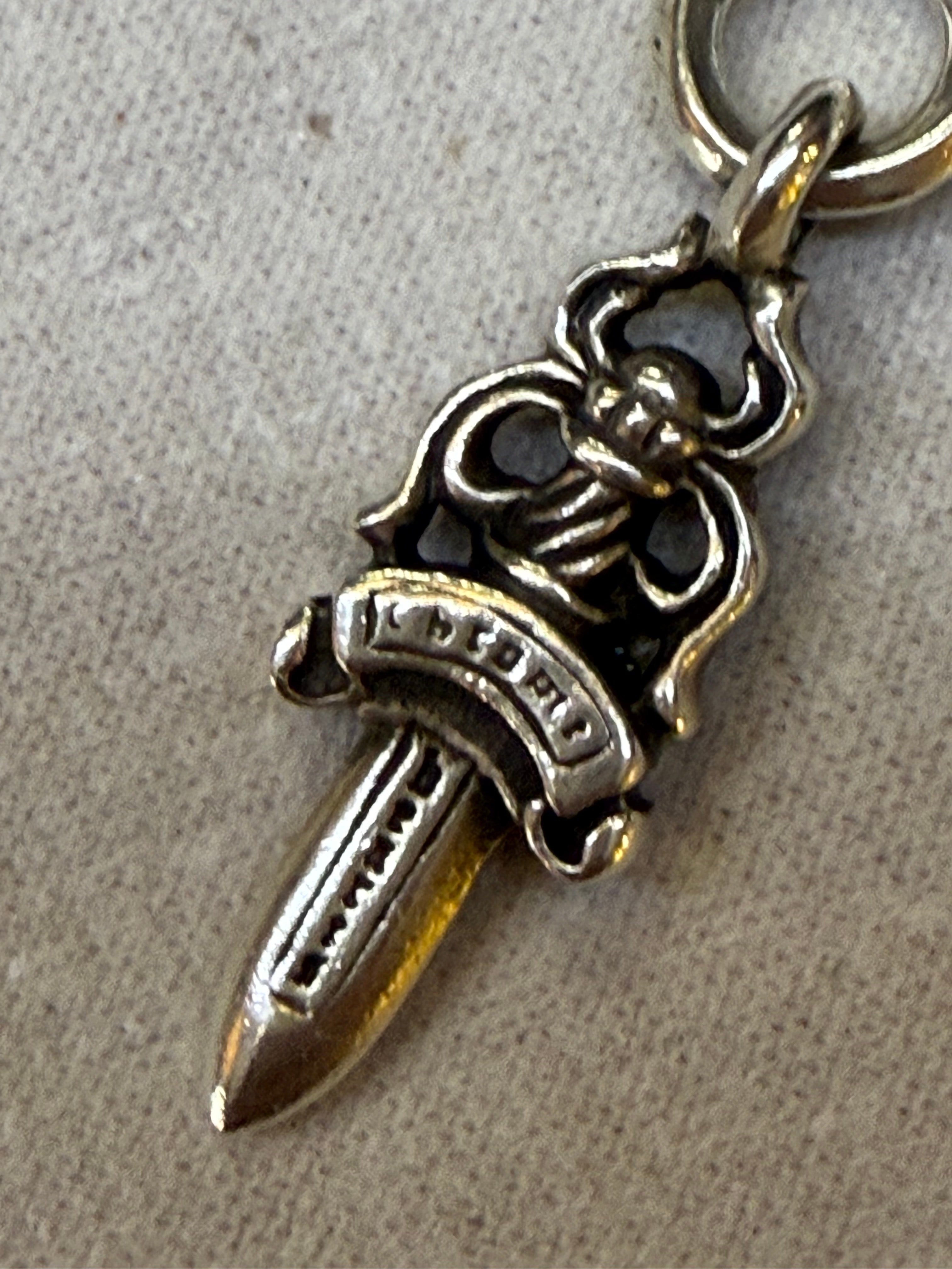 Chrome Hearts # 5 Dagger Charm "Silver"