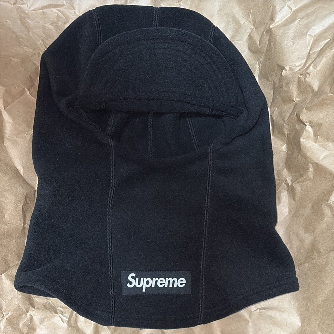 Supreme POLARTEC バラクラバ ブラック 22FW Supreme POLARTEC ZIP BALACLAVAシュプリームバラクラバ (Supreme/帽子