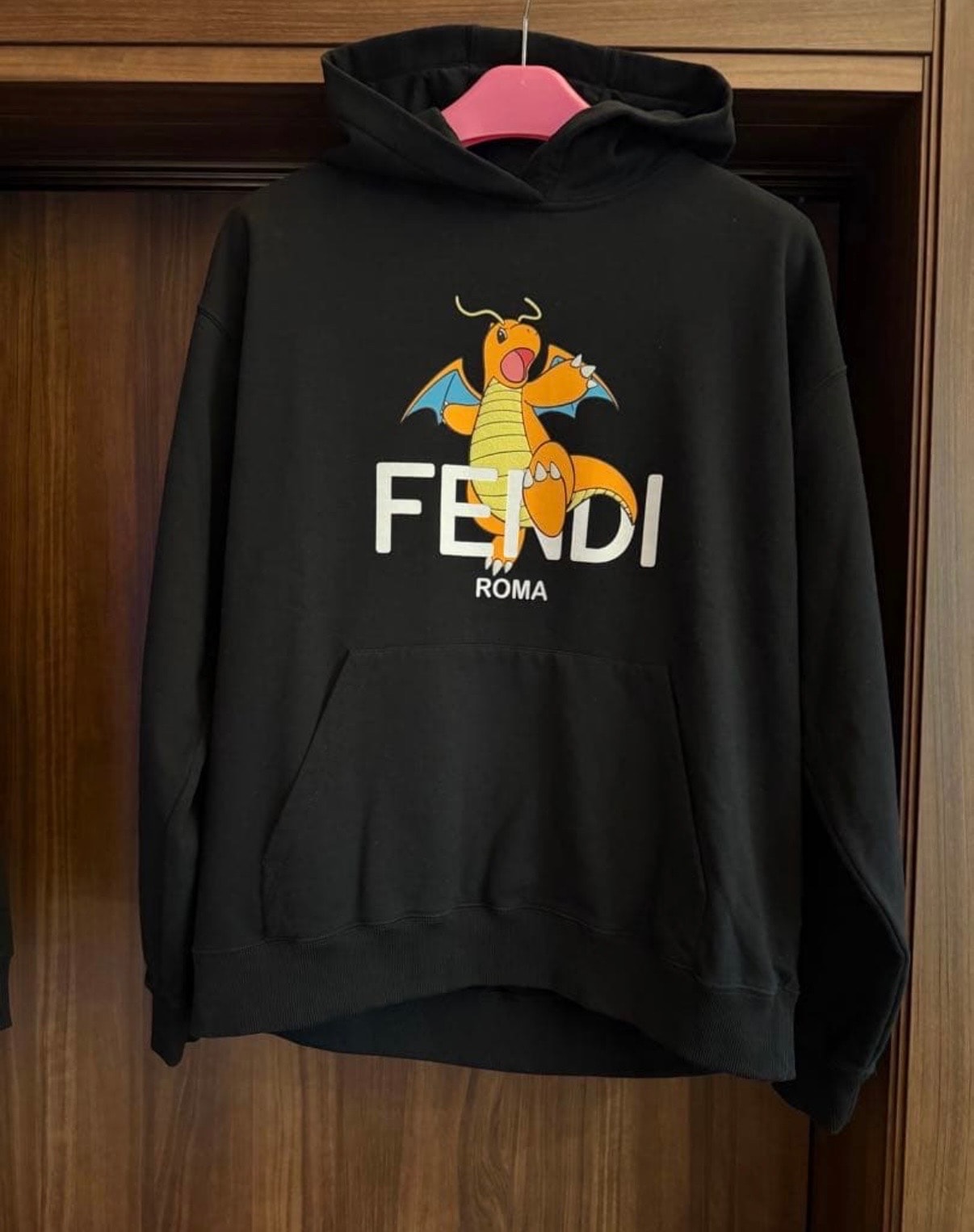Pokemon x Fragment x FENDI Men's Dragonite Sweatshirt "Black"