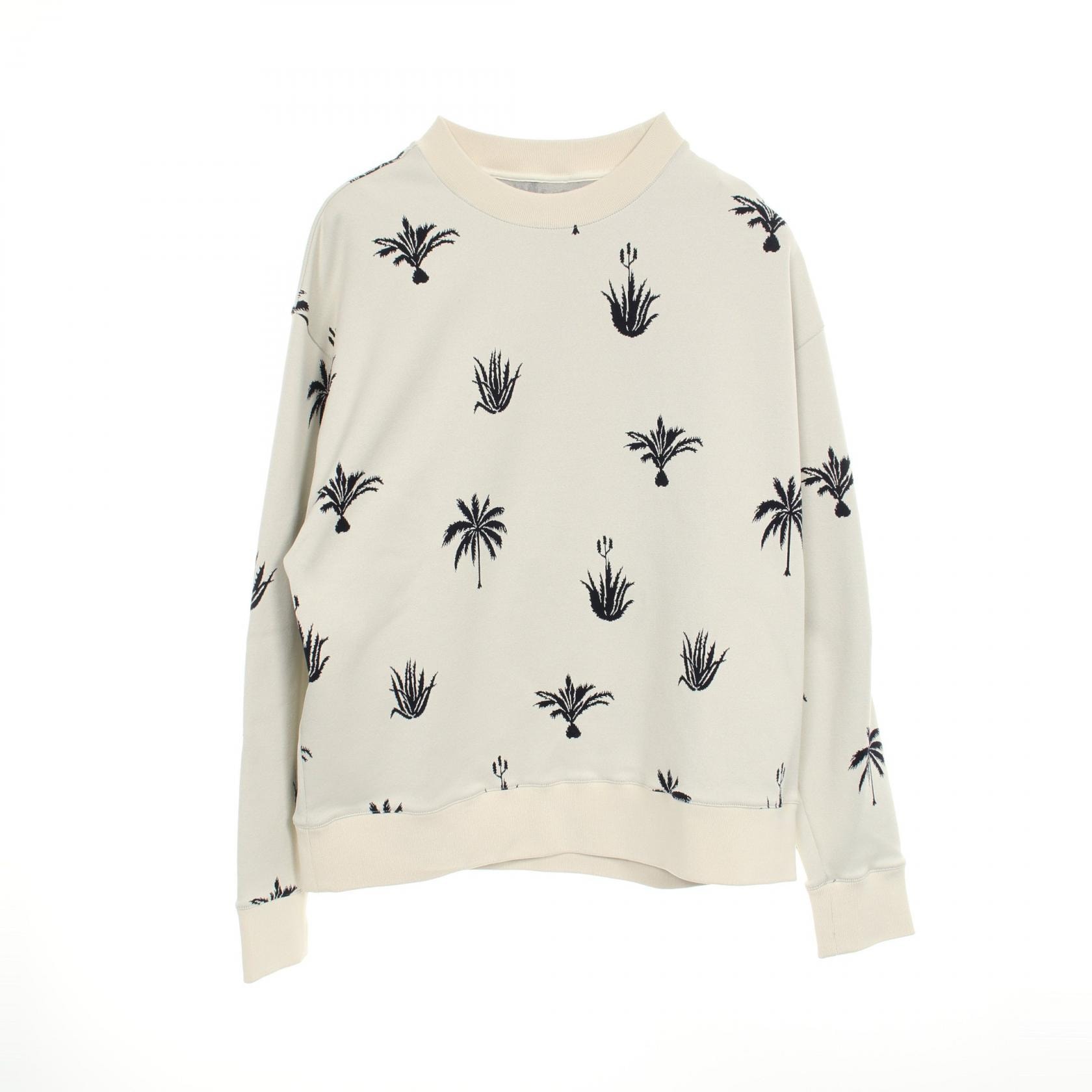 ジルサンダー JIL SANDER Palm Tree Intarsia スウェット 衣料品 トップス ポリエステル メンズ アイボリー系 / ネイビー系 【中古】